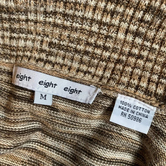 Eight eight eight Stretchy Cozy Casual SweaterDress Women M/L Pockets Preppy - Picture 4 of 7